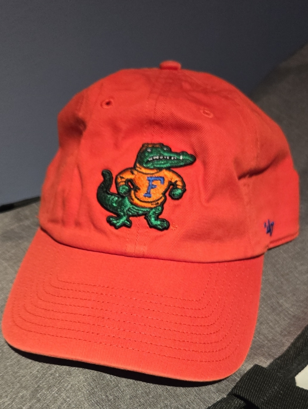 Florida Gators 47 Brand Red Cap with Black Logo Tag